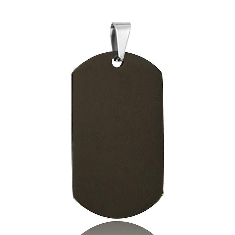 Stainless Steel Engraved Pendant