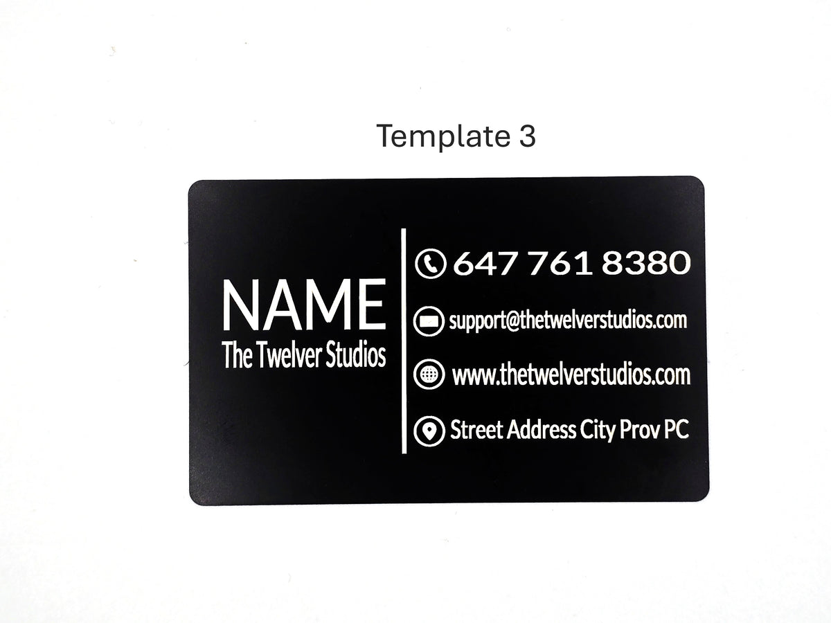 Custom Aluminum Business Cards