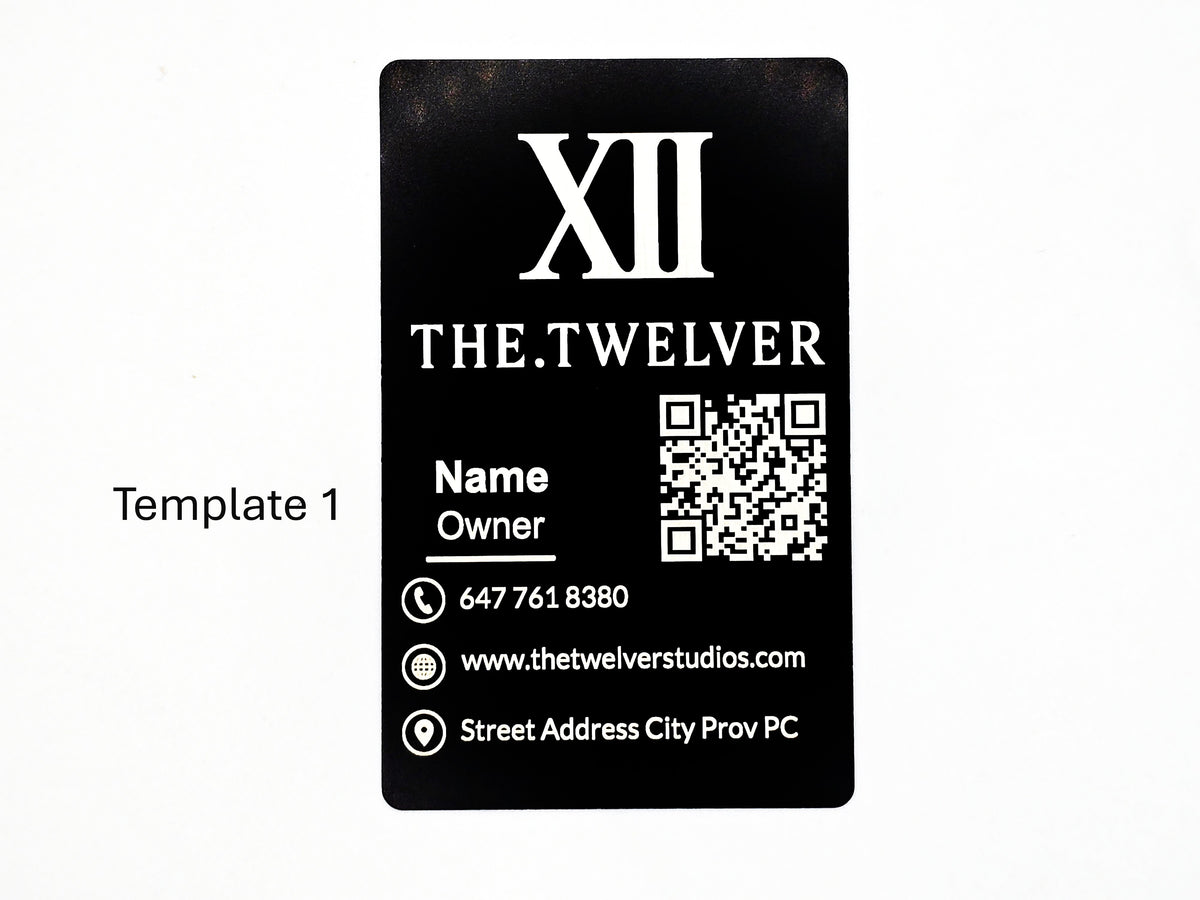 Custom Aluminum Business Cards