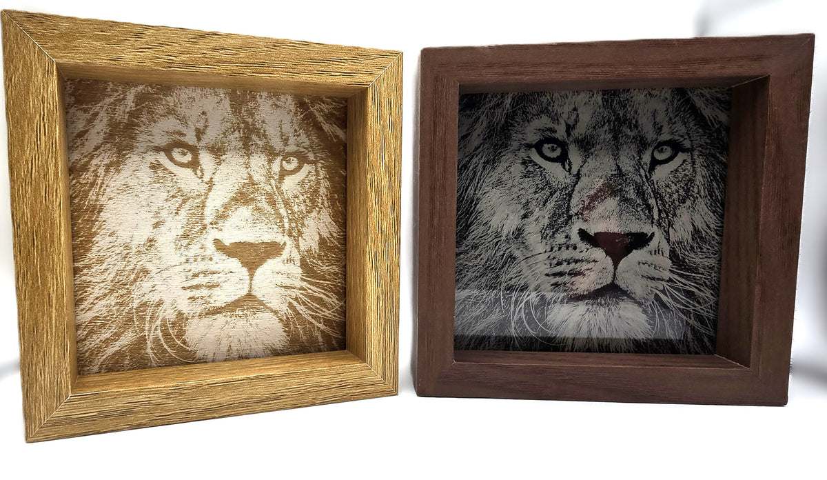 Personalized 4"x4" Photo Engraved with Frame