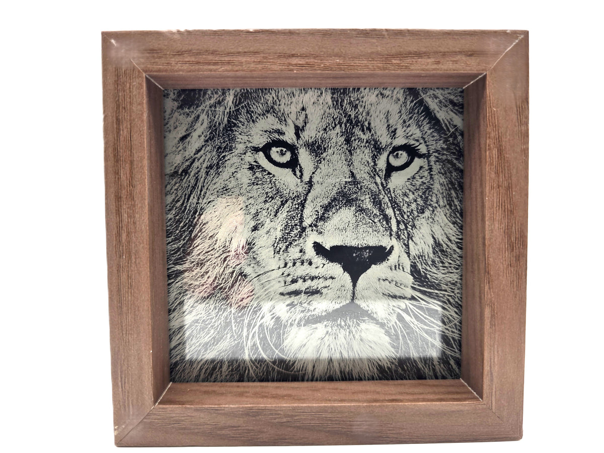 Personalized 4"x4" Photo Engraved with Frame