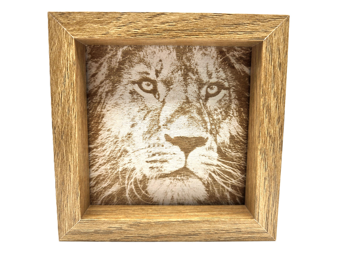 Personalized 4"x4" Photo Engraved with Frame