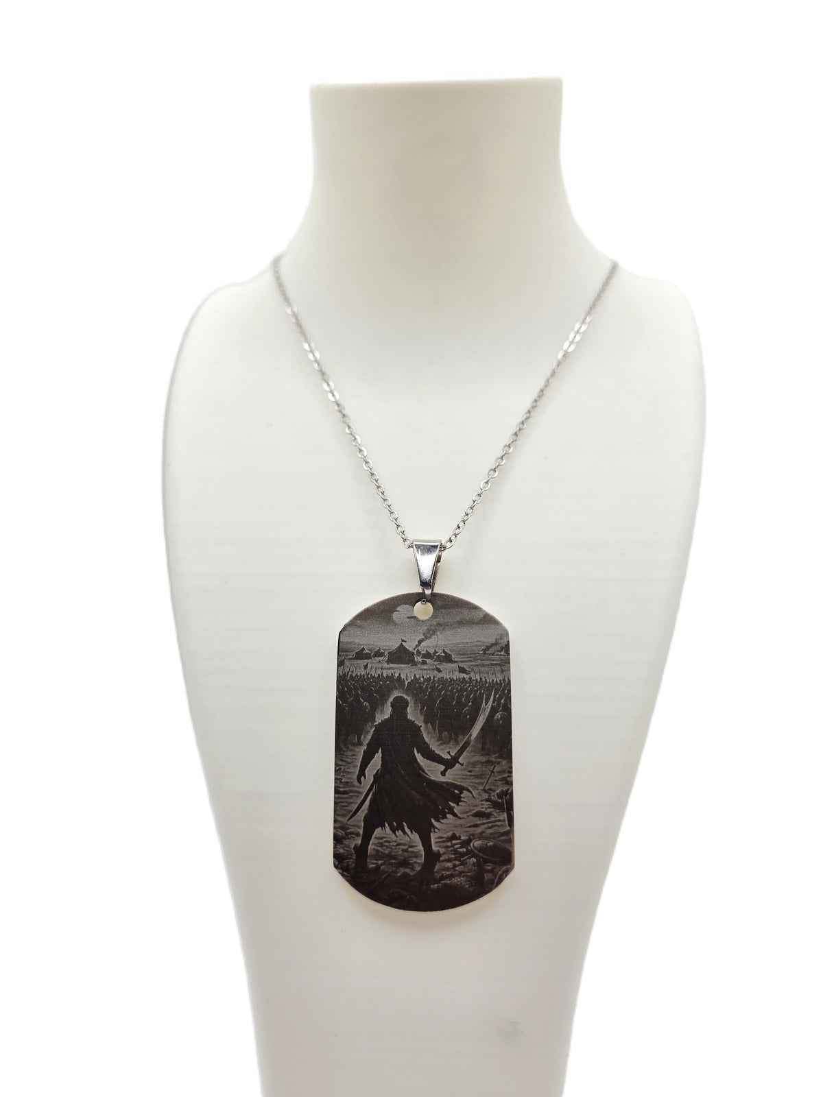 Stainless Steel Engraved Pendant