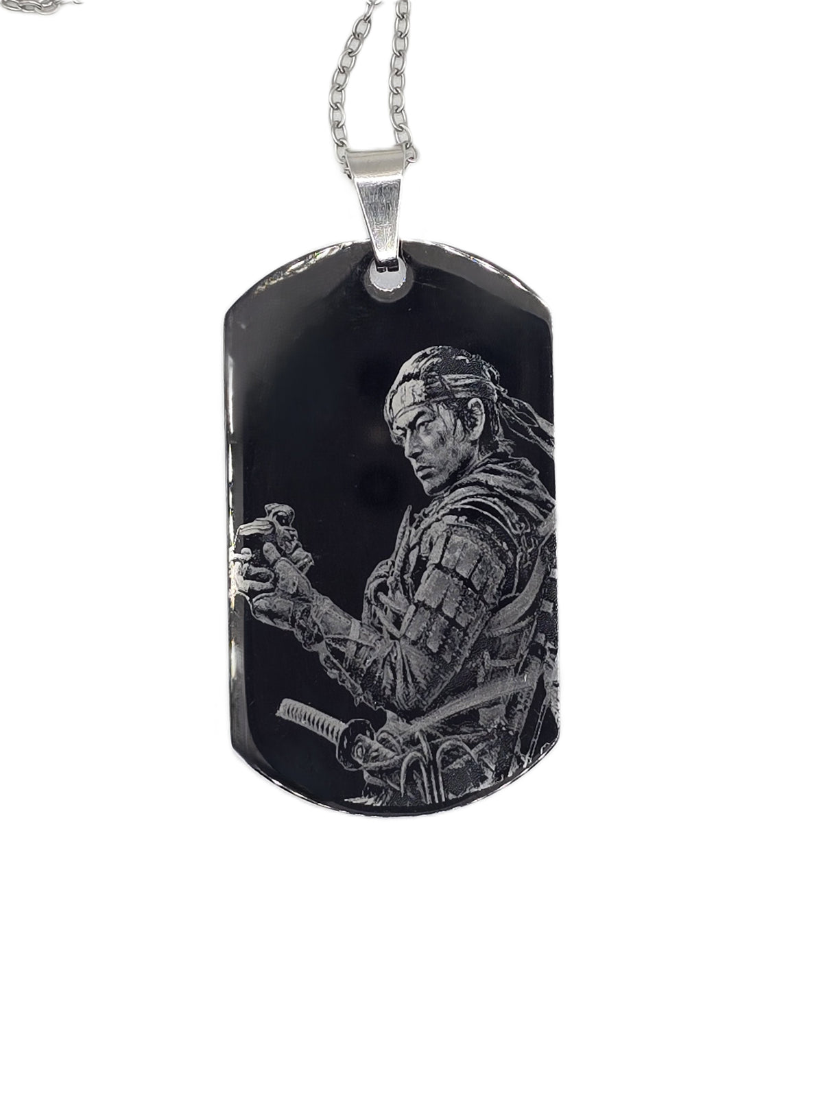 Stainless Steel Engraved Pendant