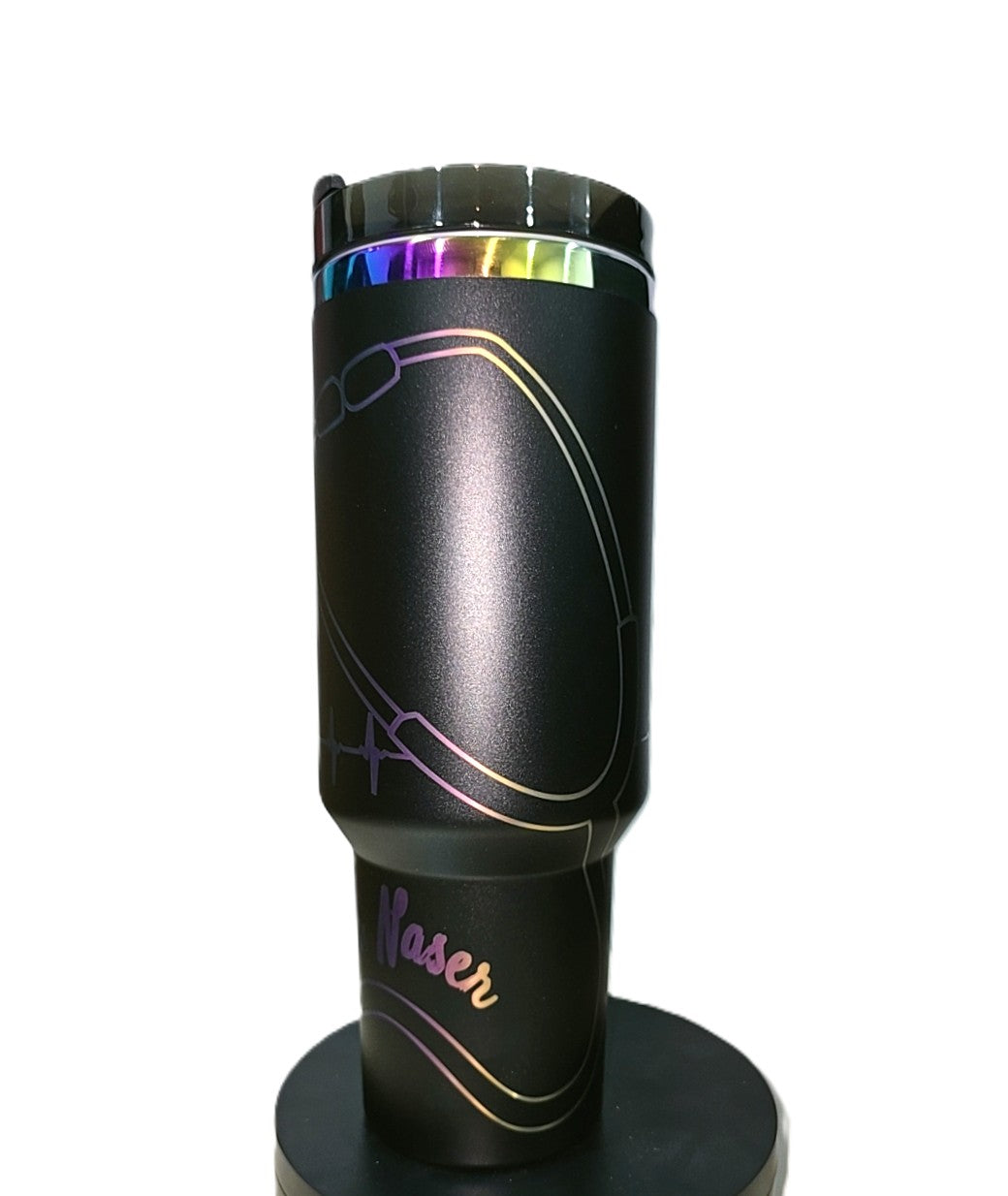 Healthcare Hero 40oz Tumbler – Iridescent Stethoscope Design