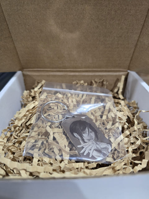 Dog Tag Keychain - Anime Portrait