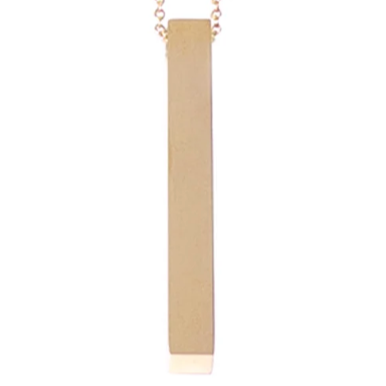 Stainless Steel Vertical Bar Necklace