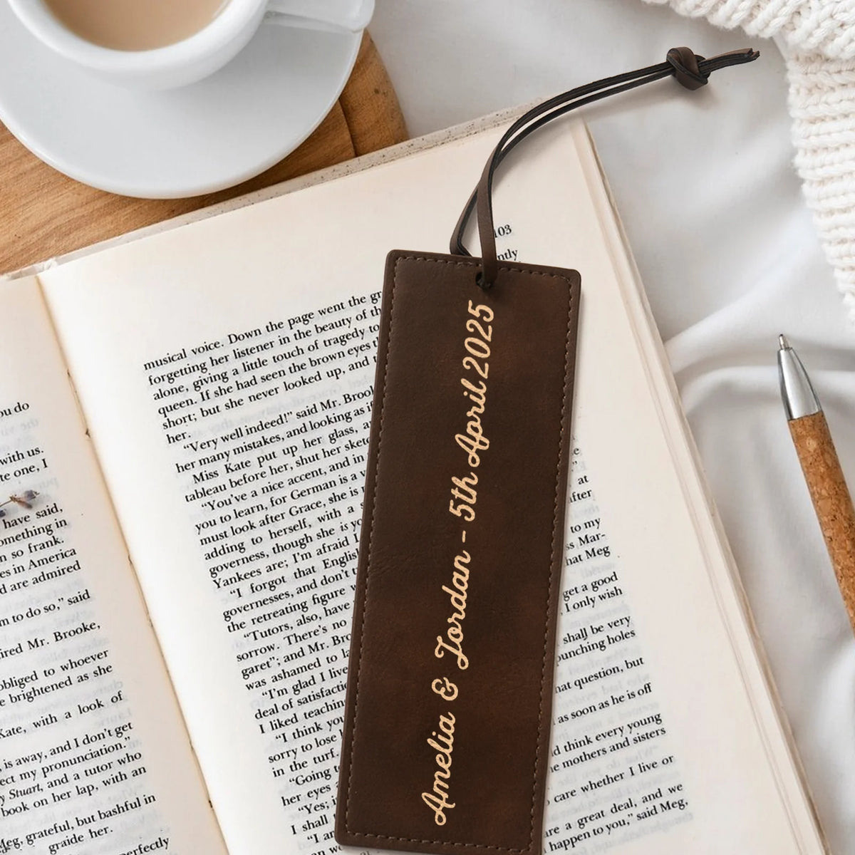 PU Leather Bookmarks